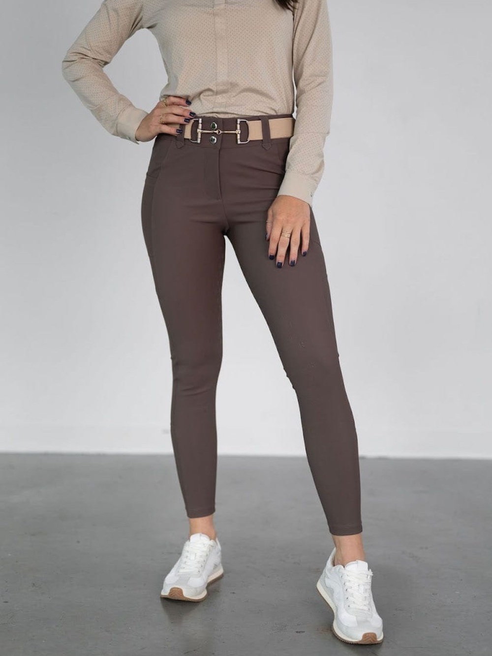 Free ride equestrian PRO BREECHES | URBAN BRONZE Brown